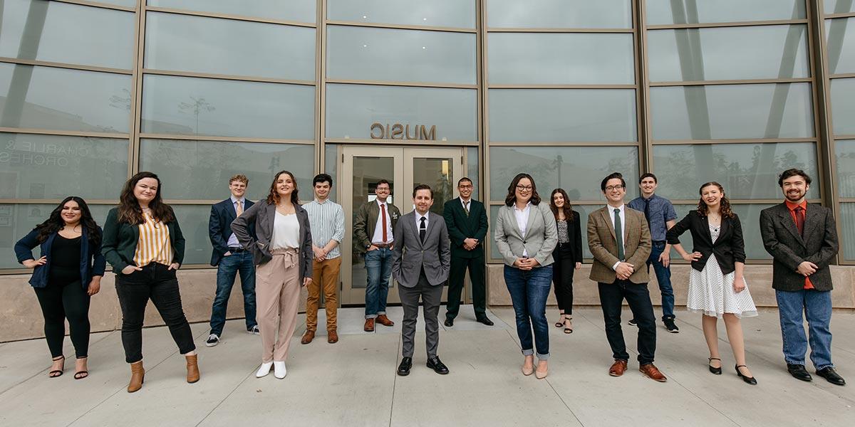 Forensics team posing in front of the BMC